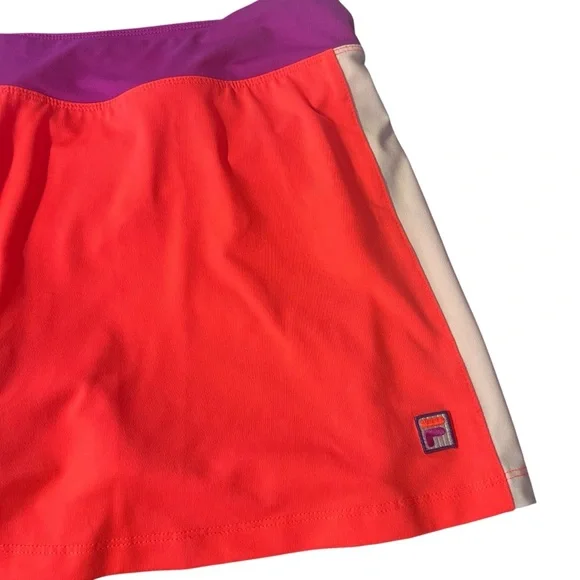 Fila - Womens Coral & Purple Athletic Skort Sz. Large - Picture 2 of 6